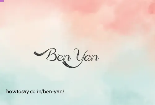 Ben Yan