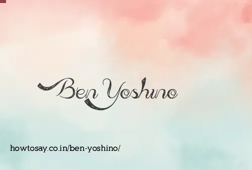 Ben Yoshino