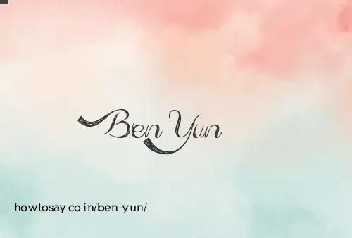 Ben Yun