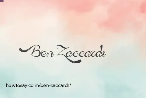 Ben Zaccardi