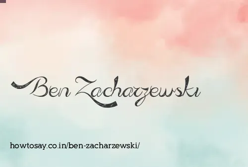 Ben Zacharzewski