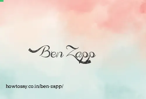 Ben Zapp