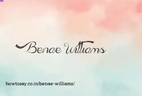 Benae Williams