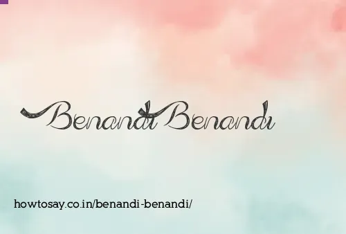 Benandi Benandi