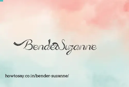 Bender Suzanne