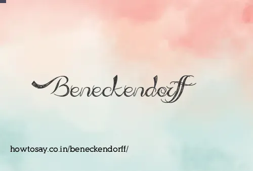 Beneckendorff