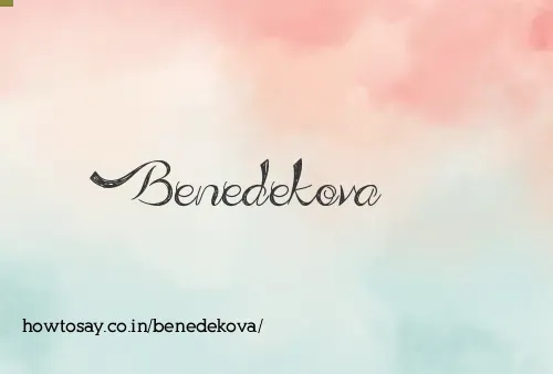 Benedekova