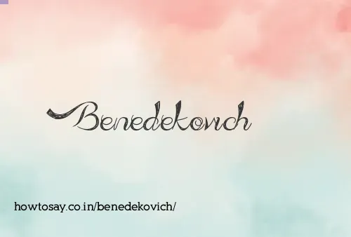 Benedekovich