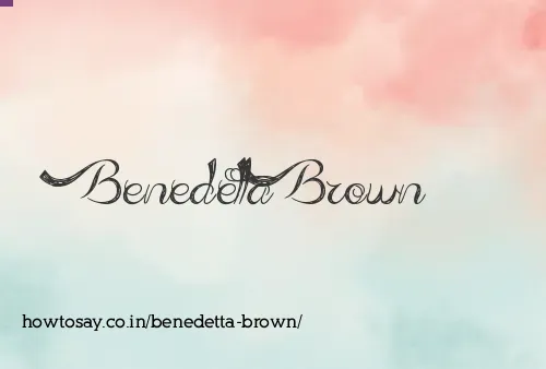 Benedetta Brown