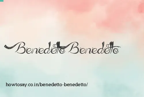 Benedetto Benedetto