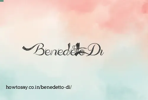 Benedetto Di