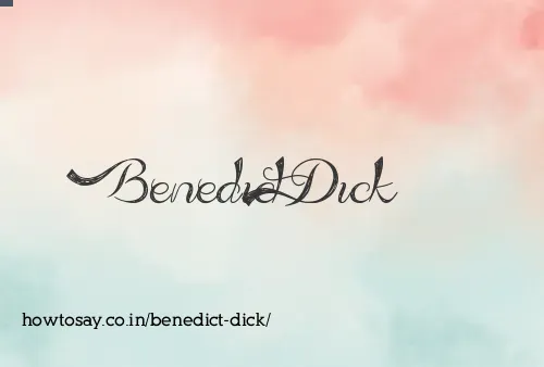 Benedict Dick