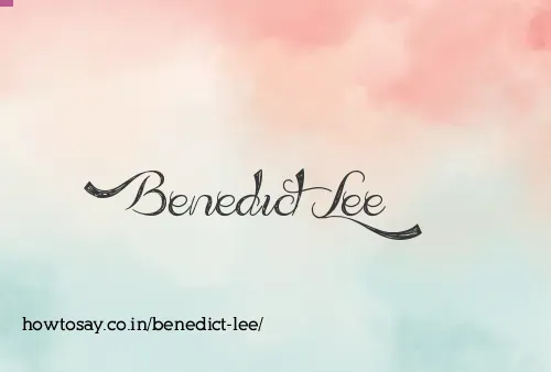 Benedict Lee