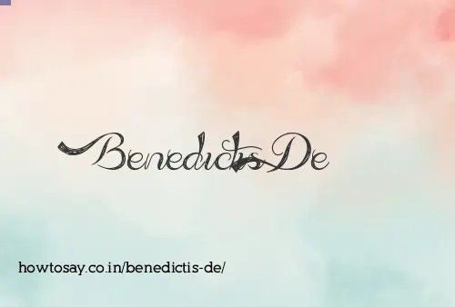 Benedictis De