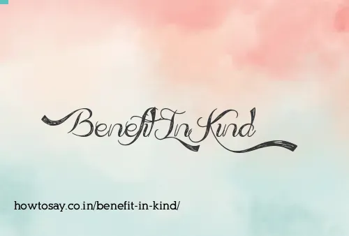Benefit In Kind