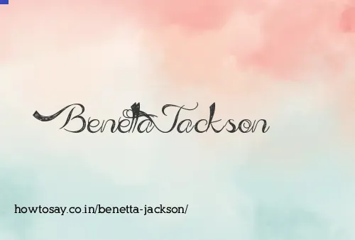 Benetta Jackson