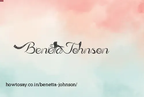 Benetta Johnson