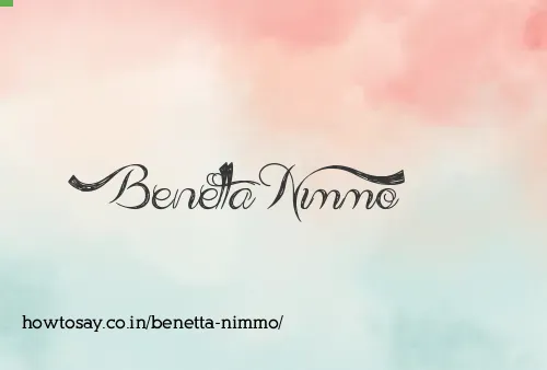 Benetta Nimmo