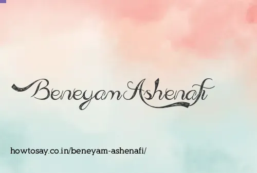 Beneyam Ashenafi