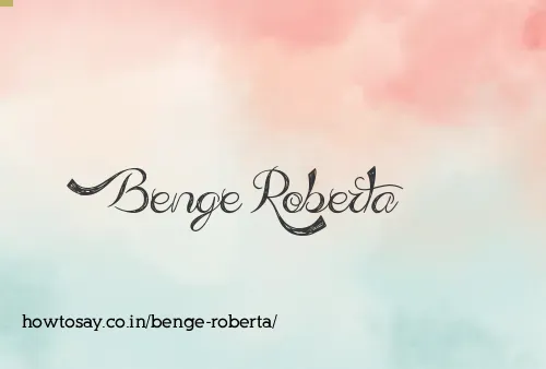 Benge Roberta