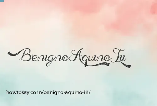 Benigno Aquino Iii