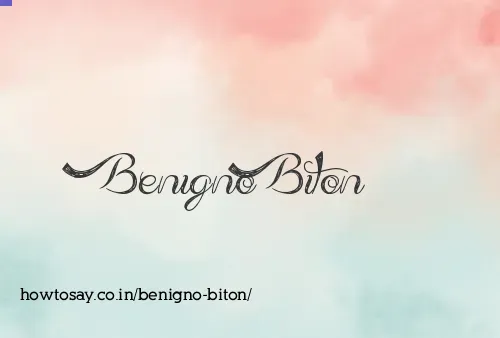 Benigno Biton
