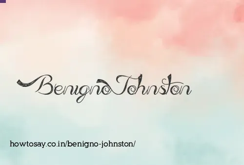 Benigno Johnston
