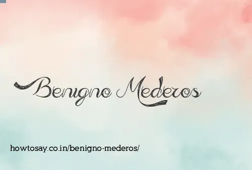 Benigno Mederos