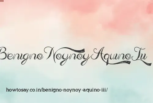 Benigno Noynoy Aquino Iii