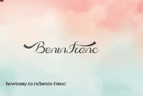 Benin Franc