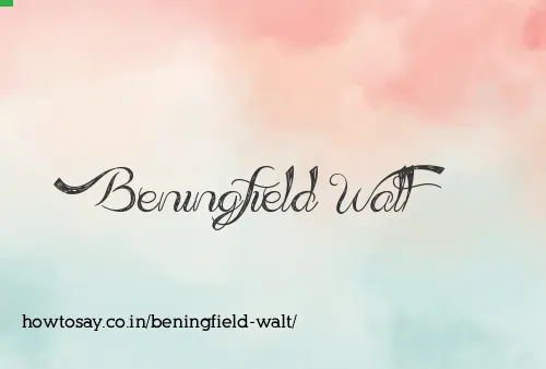 Beningfield Walt