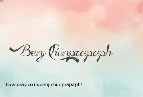 Benj Chunprapaph