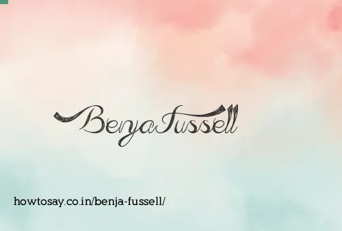 Benja Fussell