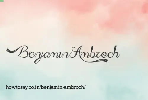 Benjamin Ambroch