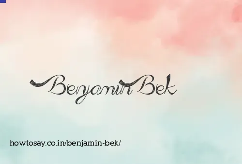 Benjamin Bek