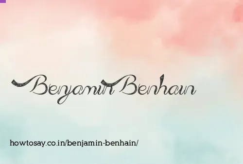 Benjamin Benhain