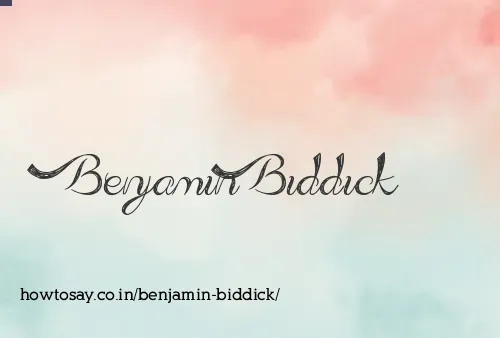Benjamin Biddick