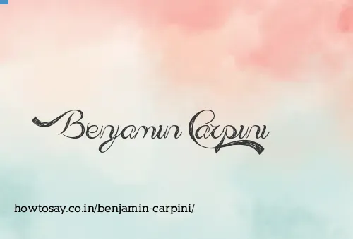 Benjamin Carpini