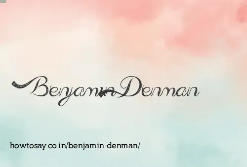 Benjamin Denman