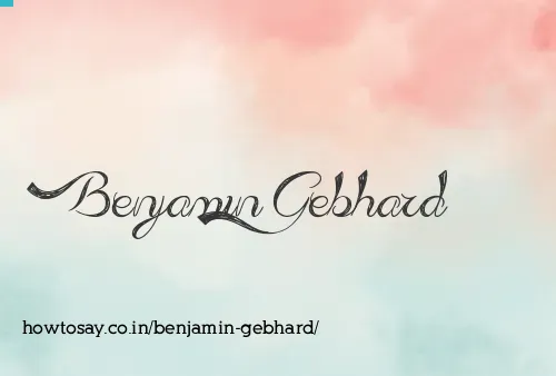Benjamin Gebhard