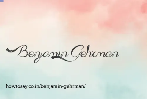 Benjamin Gehrman