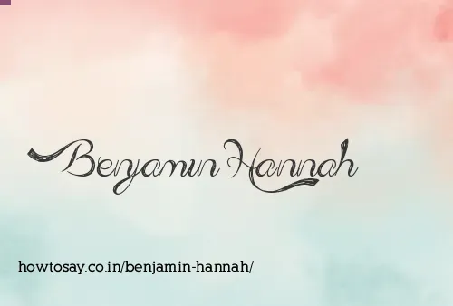 Benjamin Hannah