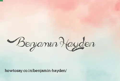 Benjamin Hayden