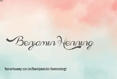 Benjamin Henning