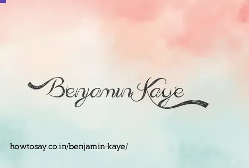 Benjamin Kaye