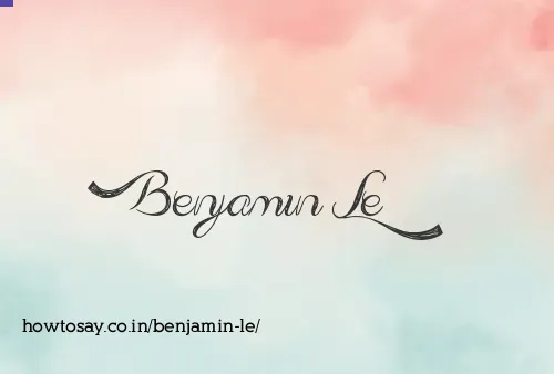 Benjamin Le