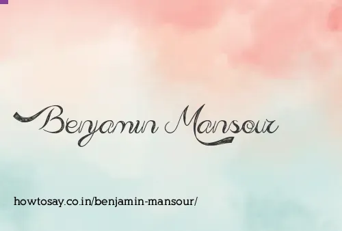 Benjamin Mansour