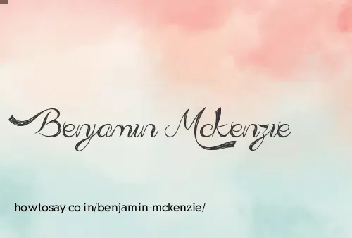 Benjamin Mckenzie