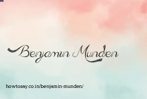 Benjamin Munden