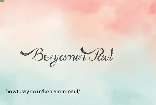 Benjamin Paul